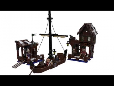 LEGO The Hobbit The Desolation of Smaug 2013 LakeTown chase set