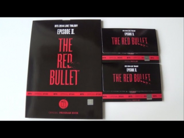 Unboxing BTS (Bangtan Boys) 방탄소년단 THE RED BULLET Official Concert Goods: Program Book+Photocard Set
