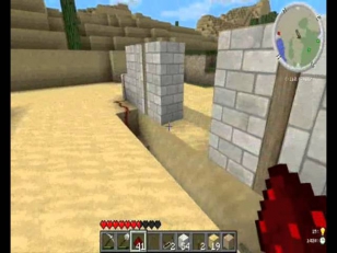 Гайд как сделать ворота в Minecraft. Видео №1