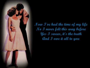Bill Medley & Jennifer Warnes- (I've Had) The Time Of My Life Lyrics