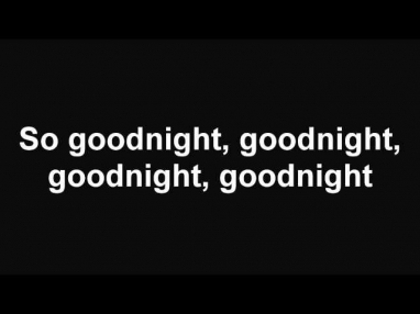 Goodnight Goodnight - Maroon 5 (With Lyrics)