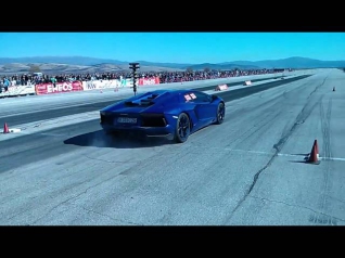 Crazy Car Aventador на състезание по драг в Бг