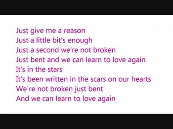 Pink ft. Nate Ruess - Just give me a reason (KARAOKE instrumental with lyrics)