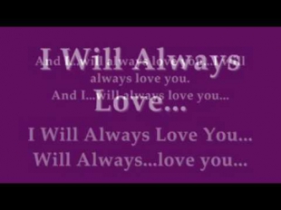Whitney Houston - I Will Always Love You Instrumental with Lyrics