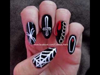 Gothic nail collection (the nobodies by marilyn manson)