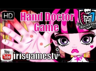 Draculaura Hand Doctor Game - games Online for girls - Monster High games