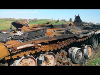 Русские танки Т 72 Б3 воюют на востоке Украины.