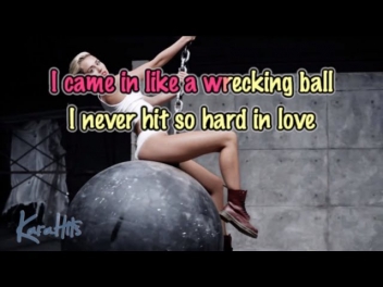 Miley Cyrus - Wrecking Ball [ Karaoke / Instrumental ]