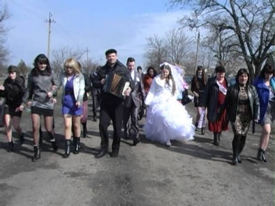 Свадебные традиции Украины - весiлля в Зеленовке  .