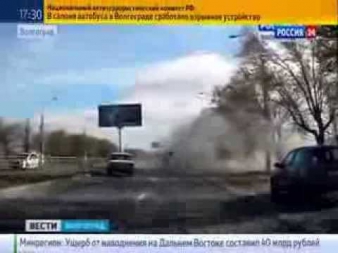 Шокирующие кадры взрыва автобуса в Волгограде (видео)