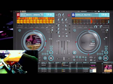 Hercules DJ Control Instinct and DJUCED Live Mashup demo.
