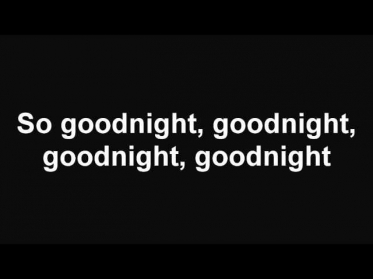 Goodnight Goodnight - Maroon 5 (With Lyrics)